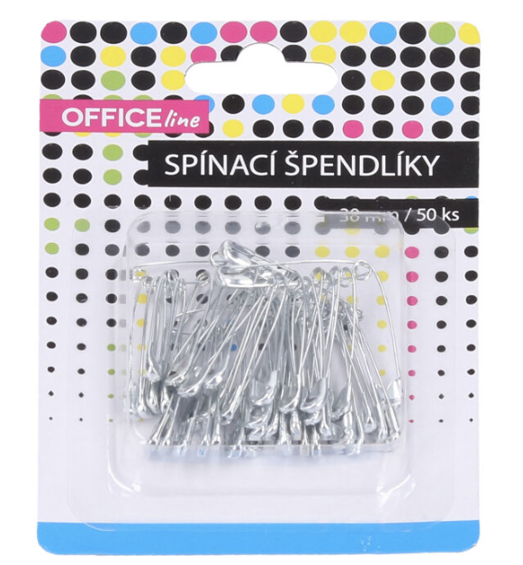 Špendlík spínací 50 ks, 30 mm