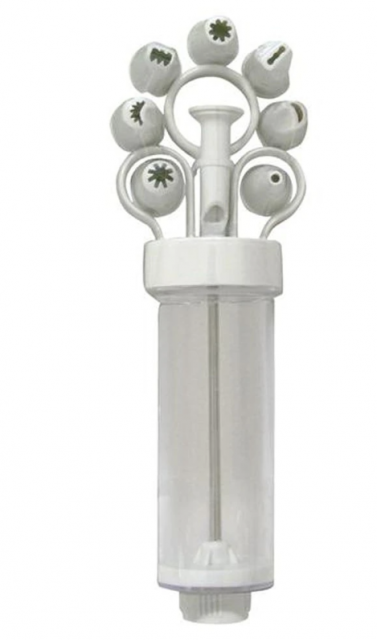 Zdobička dortu injekce, plast, 8 nástavců, 150 ml