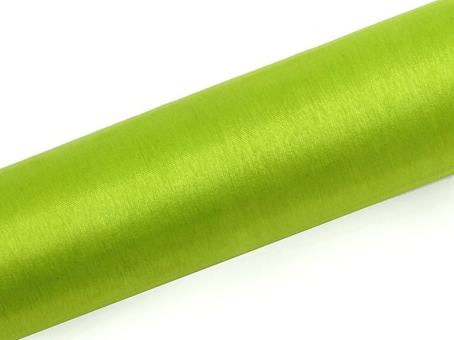 Organza široká, světle zelená, 0.36/9 m (zn. PartyDeco)