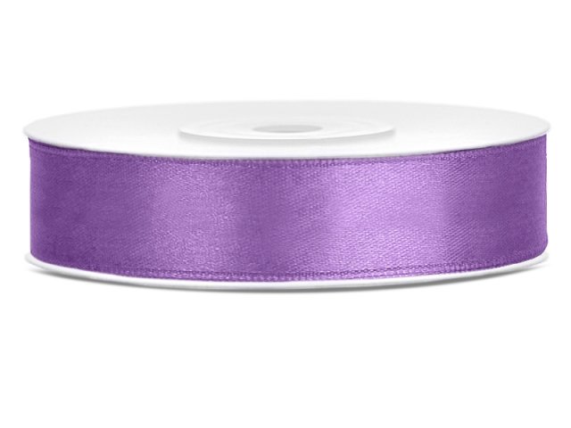 Saténová stuha, levandulová, 1.2cm/25m (zn. PartyDeco)