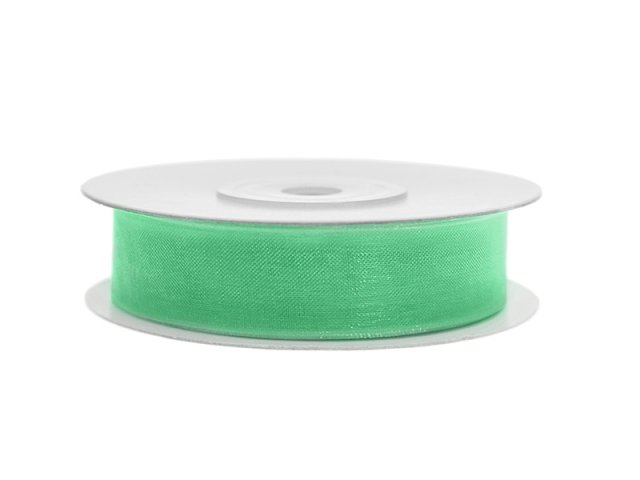 Stuha šifónová, mátová, 1.2cm/25m (zn. PartyDeco)