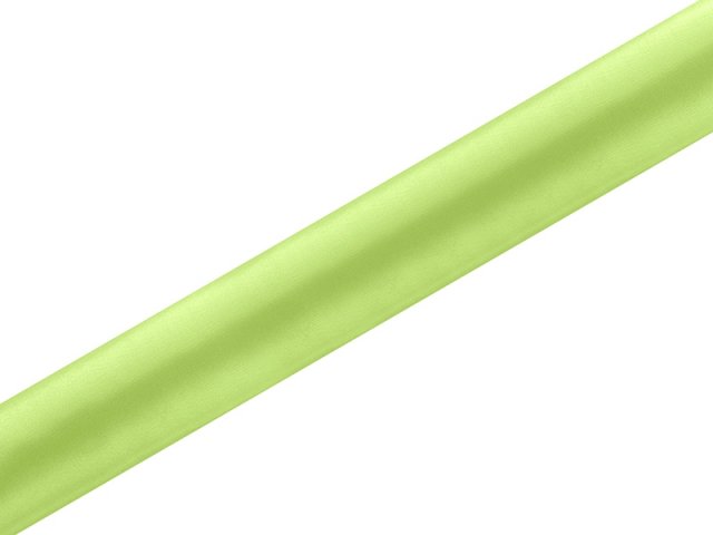 Satén v roli, zelené jablko, 36cm/9m (zn. PartyDeco)