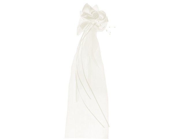 Svatební organza na židle, krémová
