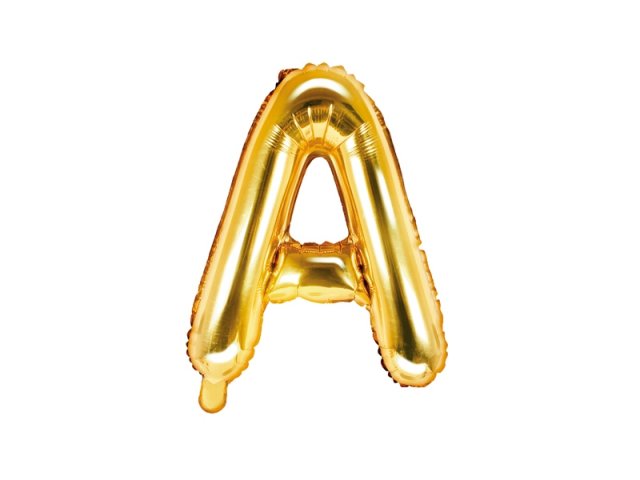 Foliový balonek, písmeno "A", zlatý