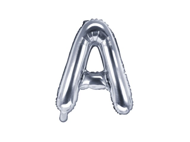 Foliový balonek, písmeno "A", stříbrný