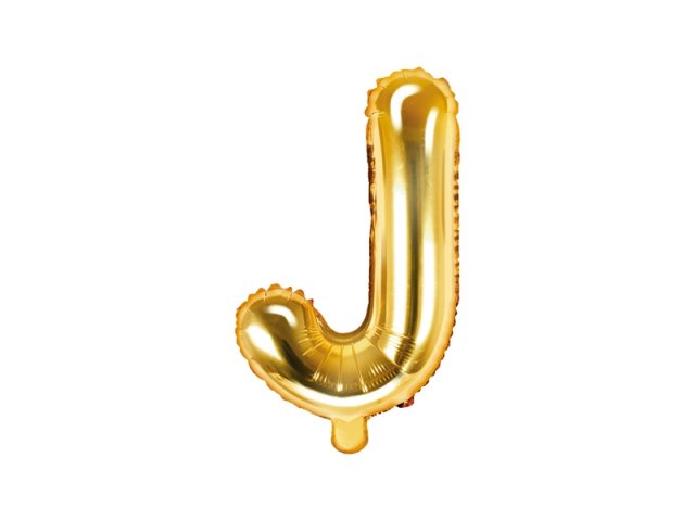 Foliový balonek, písmeno "J", zlatý