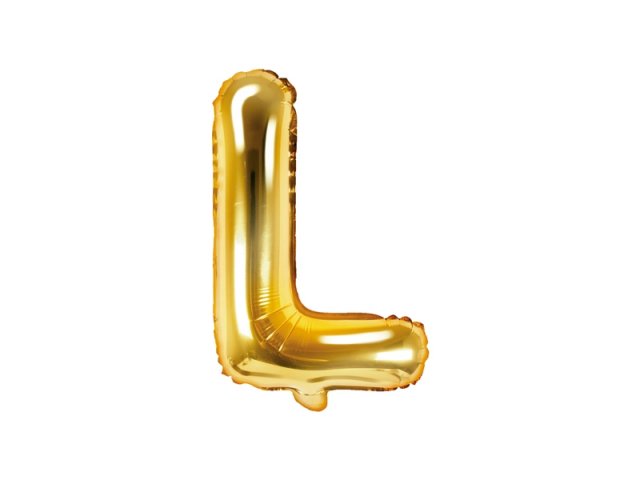 Foliový balonek, písmeno "L", zlatý