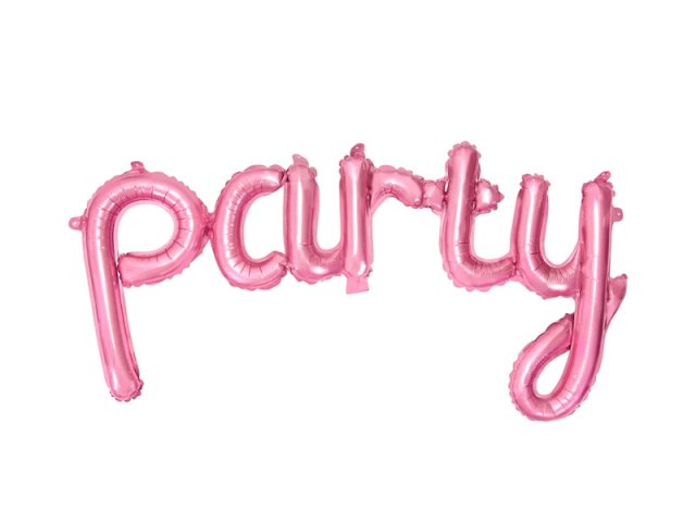 Foliové balonky, nápis "Party"