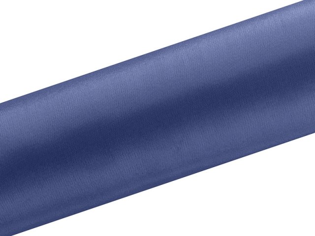 Satén v roli, tmavě modrý, 16cm/9m (zn. PartyDeco)