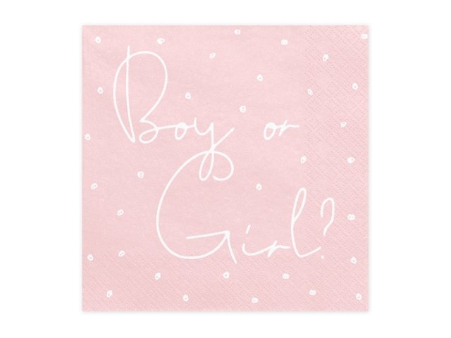 Ubrousky, Boy or Girl, 33*33cm (zn. PartyDeco)
