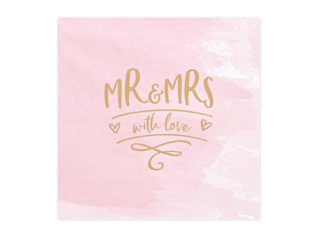 Ubrousky, MR and MRS, 33*33cm (zn. PartyDeco)