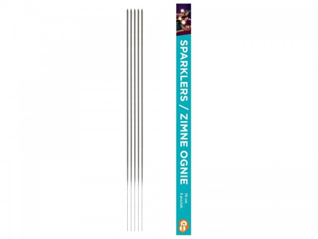 Prskavky - bezpečné studené prskání, délka 70cm, set 5ks (zn. Godan)