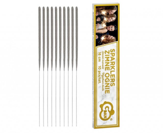 Prskavky 16 cm, studené prskání, set 10ks (zn. Godan)