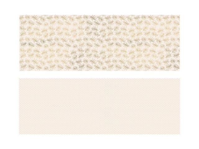 Balicí papír, jemně růžový, vzor lístečky a tečky, rozměr 70x200cm, set 2ks (zn. PartyDeco)