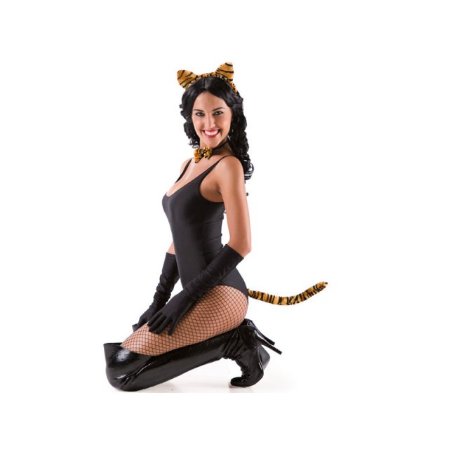 Sada tygřík - ocas, motýlek a uši (zn. CarnivalToys)