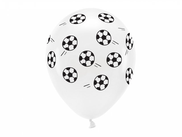 Latexové balónky FOTBALOVÉ / FOTBAL, velikost 33cm - set 6ks (zn. ECOballoons)