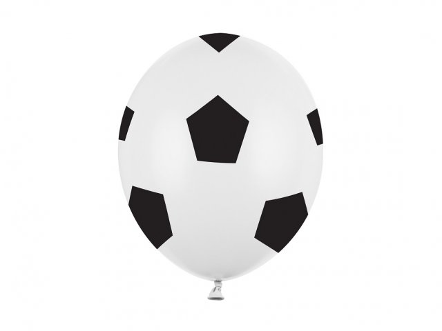 Latexové balónky FOTBALOVÉ / FOTBAL, velikost 30cm - set 6ks (zn. StrongBalloons)