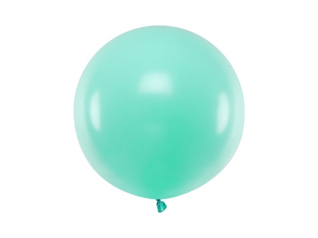 JUMBO latexový balón, pastelový, tyrkysový, velikost 60cm (zn. PartyDeco)