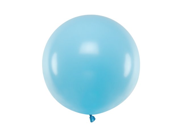 JUMBO latexový balón, pastelový, světle modrý, velikost 60cm (zn. PartyDeco)