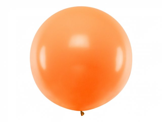 JUMBO latexový balón, pastelový, oranžový, velikost 100cm (zn. PartyDeco)