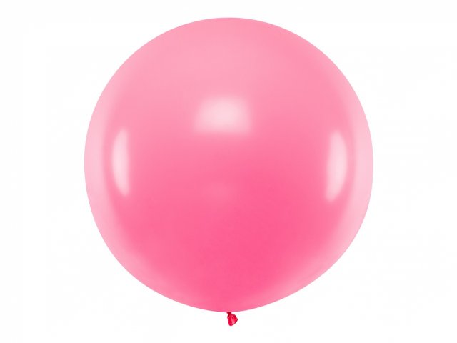 JUMBO latexový balón, pastelový, růžový, velikost 100cm (zn. PartyDeco)