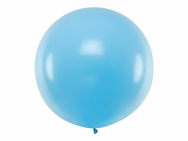 JUMBO latexový balón, pastelový, nebesky modrý, velikost 100cm (zn. PartyDeco)
