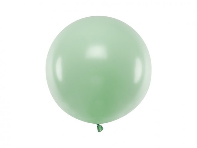 JUMBO latexový balón, pastelový, pistáciový, velikost 60cm (zn. PartyDeco)