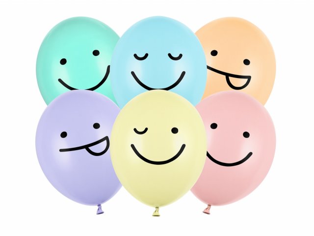 Latexový balónek Smajlíci, mix barev, velikost 30cm (zn. StrongBalloons)