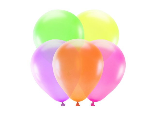 Latexové NEONové balónky, mix barev, velikost 25cm - set 5ks (zn. PartyDeco)