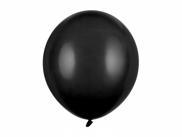 Latexový balónek, pastelový, černá barva, velikost 43cm (zn. StrongBalloons)