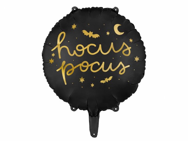 Fóliový balónek Hocus Pocus Halloween, kruh, velikost 45cm (zn. PartyDeco)