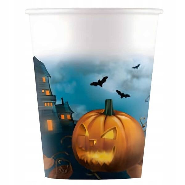EKO papírové kelímky Halloween, objem 200ml - set 8ks (zn. Procos)