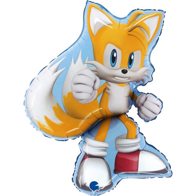 Fóliový balónek Sonic Tails, žlutý, velikost 66cm (zn. GRABO)