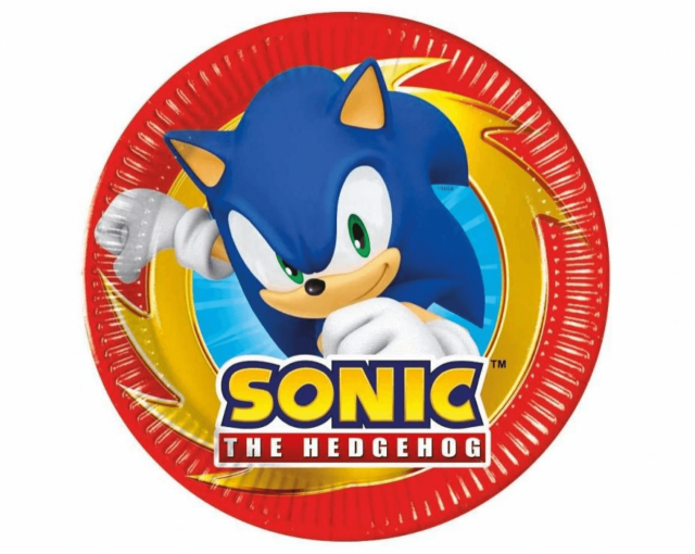 Papírové talířky SONIC, průměr 20cm - set 8ks (zn. Procos)