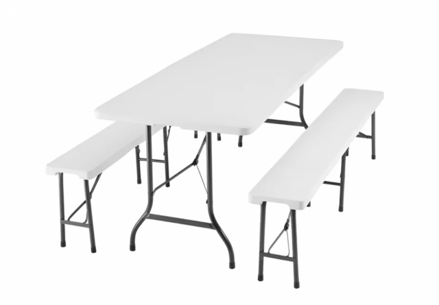 Plastový pivní set, skládací - délka 180cm