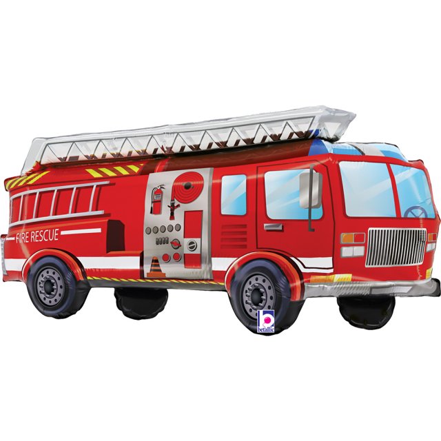 Fóliový balónek HASIČSKÝ VŮZ, velikost 86cm (zn. GRABO)