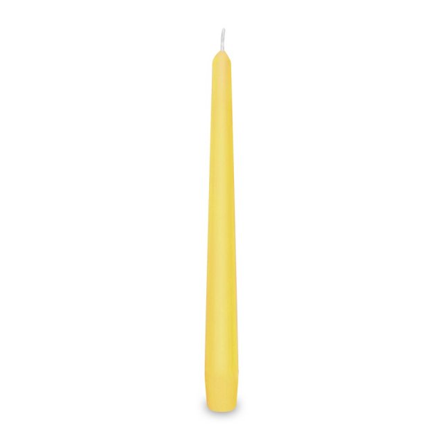 SVÍČKA kónická, žlutá barva, délka 24cm (zn. WIMEX)