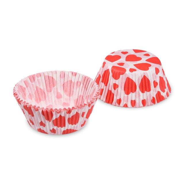 Cukrářský košíček SRDCE, rozměr 50 × 30mm - set 40ks (zn. WIMEX)