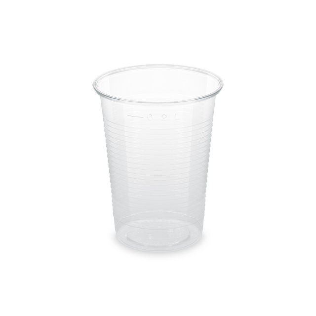 BIO PLA Kelímky, průhledné, vysoký lesk, 70mm, objem 0.2L - set 10ks (zn, WIMEX)