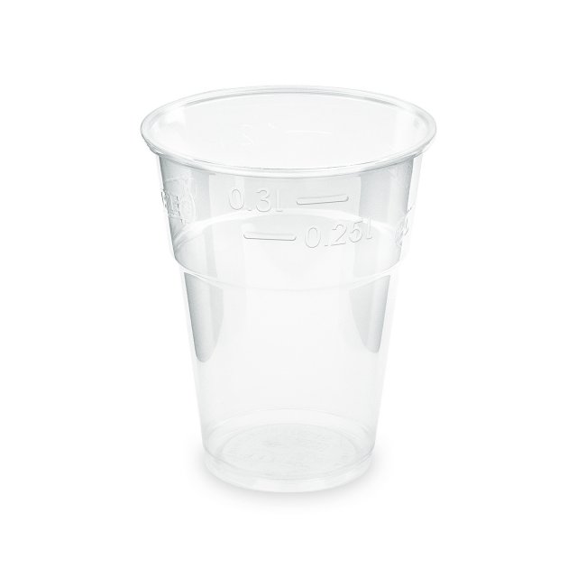 BIO PLA Kelímky, průhledné, vysoký lesk, 84mm, objem 0.3L - set 10ks (zn, WIMEX)