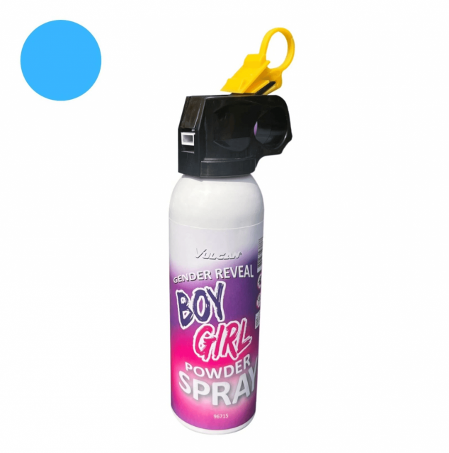 PRÁŠEK ve spreji na GENDER REVEAL / odhalení pohlaví - modrý (zn. TARRA)