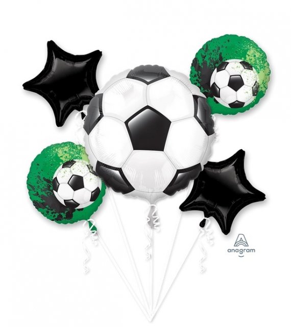 Balónkový BUKET FOTBAL - set 5ks fóliových balónků (zn. Anagram)
