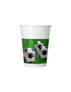 Plastové kelímky FOTBAL, objem 200ml - set 8ks (zn. Procos)