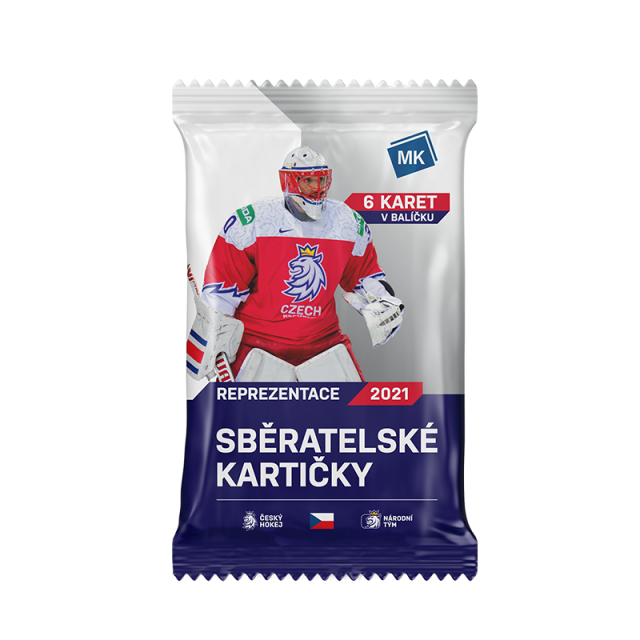 Hokejové kartičky - Česká reprezentace, rok 2021 RETAIL balíček