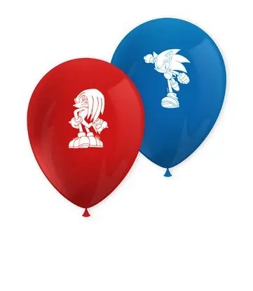 Latexové balónky SONIC, velikost 28cm - set 8ks (zn. Procos)
