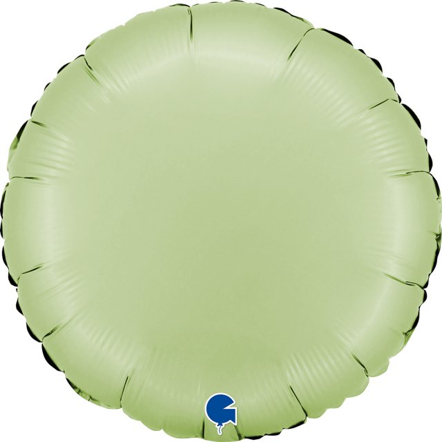 Fóliový balónek KRUH, 46cm, saténová olivová barva (zn. GRABO)