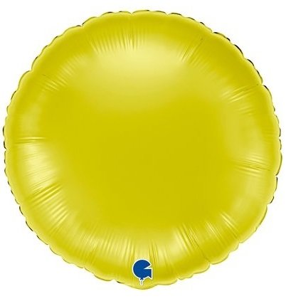 Fóliový balónek KRUH, 46cm, lesklá žlutá barva (zn. GRABO)