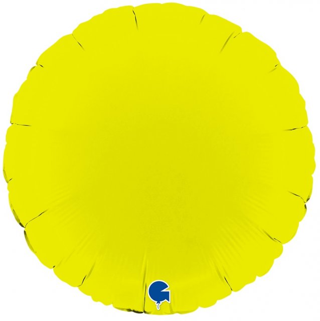 Fóliový balónek KRUH, 46cm, matná limetkově zelená barva (zn. GRABO)