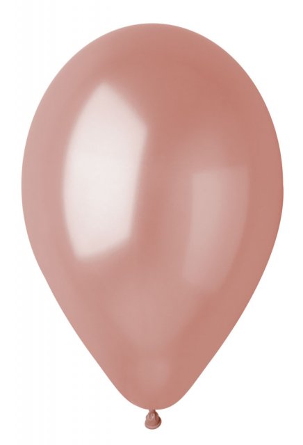 Latexové balónky GEMAR, metalické, růžové rosegold (GM90 - #071), průměr 26cm - set 10ks
