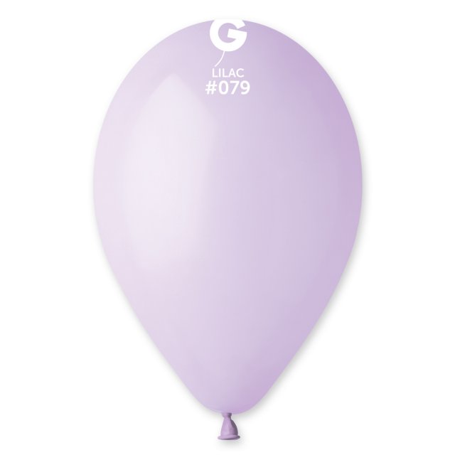 Latexové balónky GEMAR, pastelové, liliové fialové (GM90 - #079), průměr 26cm - set 10ks